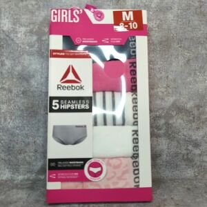 Reebok Girls Seamless Hipster Panties, 5-Pack Medium (8-10)